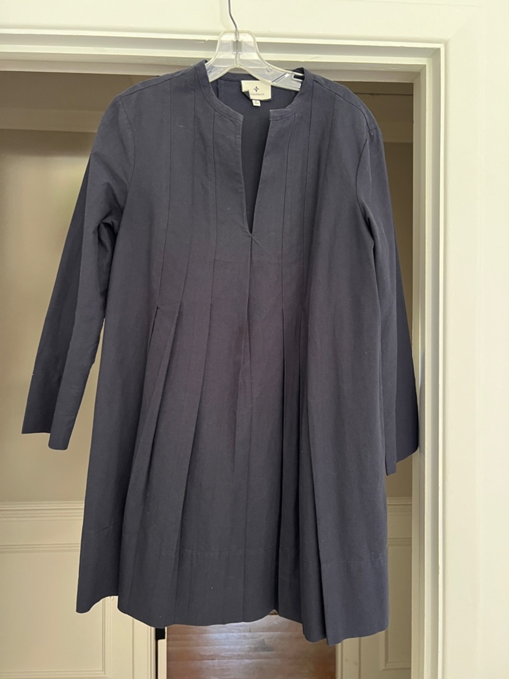 Tuckernuck Navy Blue Pleated Mini Dress